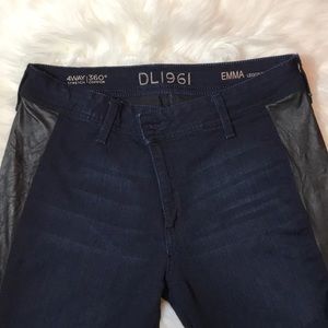 DL 1961 Stretch Comfort Jean/Leather Leggings